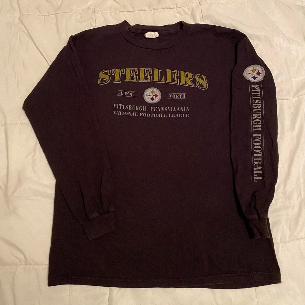 Vintage Steelers long sleeve t-shirt, sleeve hit M